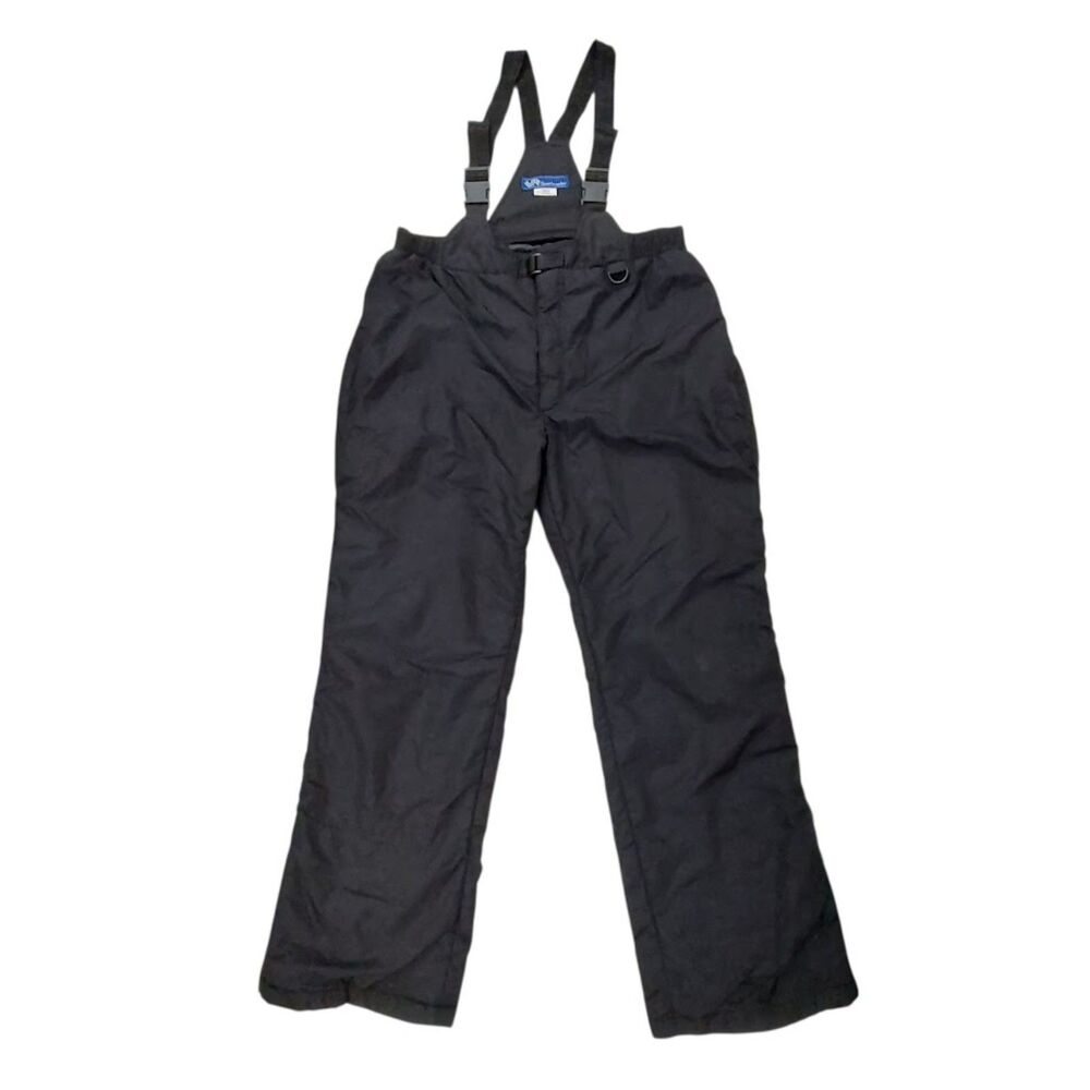 Sportcaster Mens 2XL Ski Bibs Pants Black Insulated Nylon Winter Waterproof
